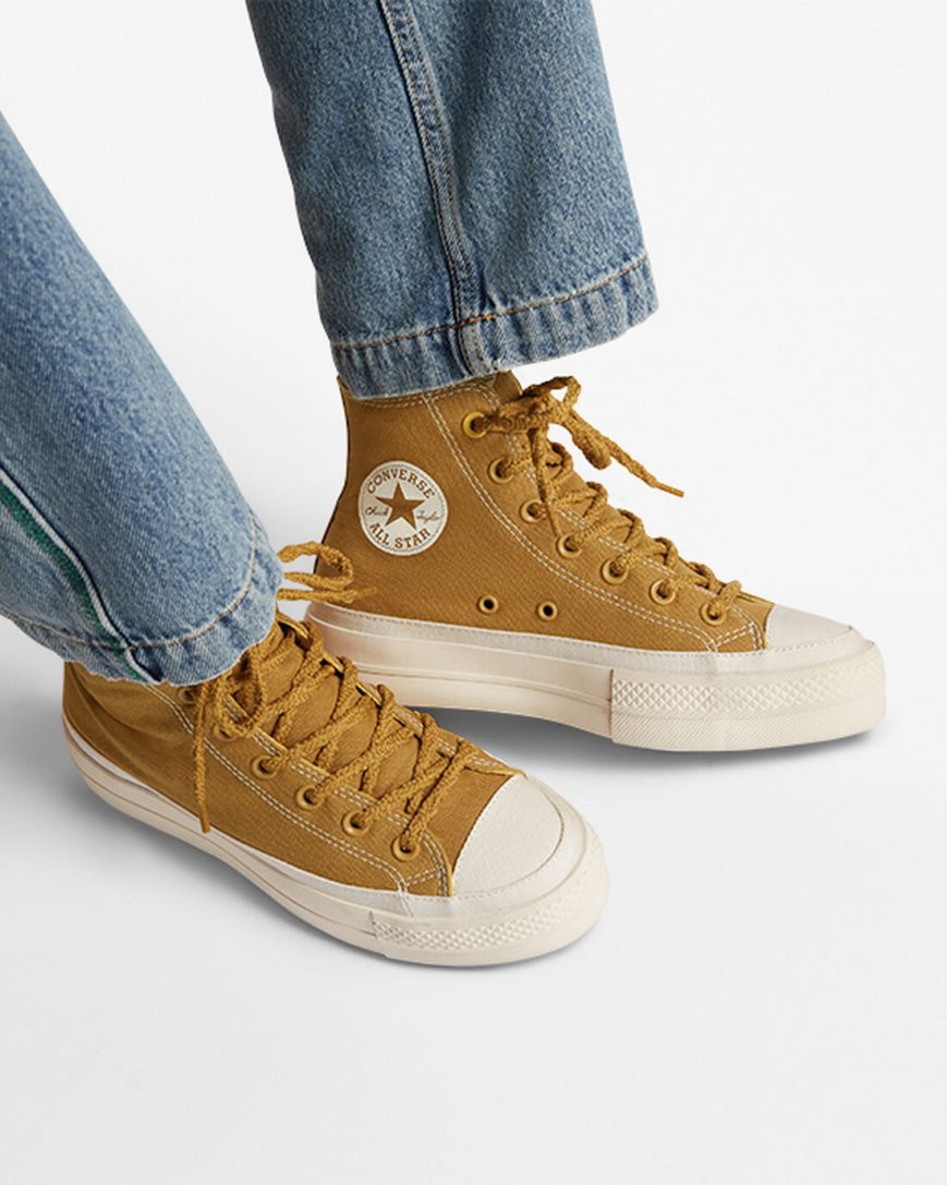 Topanky Na Platforme Converse Chuck Taylor All Star Lift Tonal Platene Vysoke Damske Oranžové Žlté | SK 5ZAIP2